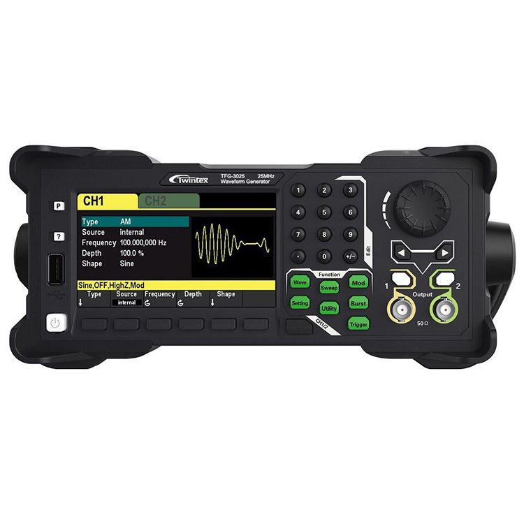 TFG3000 Series Dual Channel Arbitrary Waveform Generator 25MHz 40MHz 60MHz 100MHz
