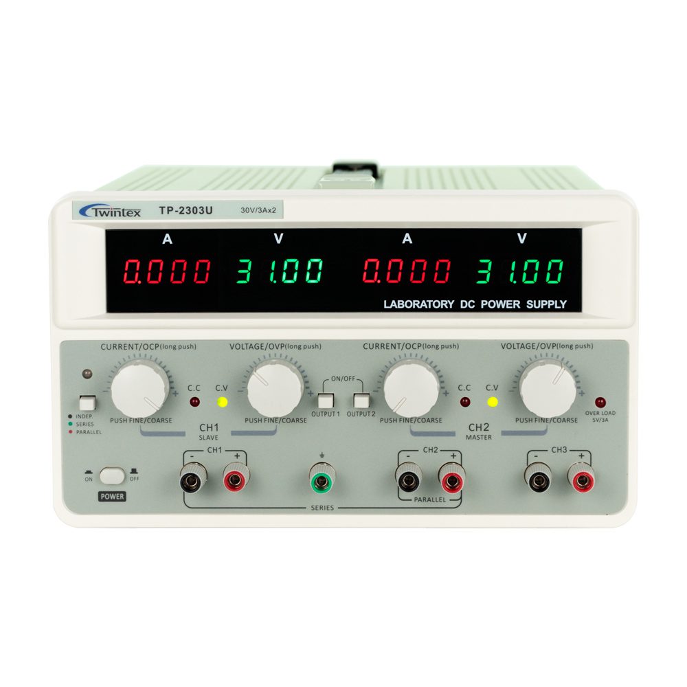 TP-2000U Series Adjustable Triple Channel Linear DC Power Supply 30V 3A, 30V 5A, 60V 3A, 60V 5A