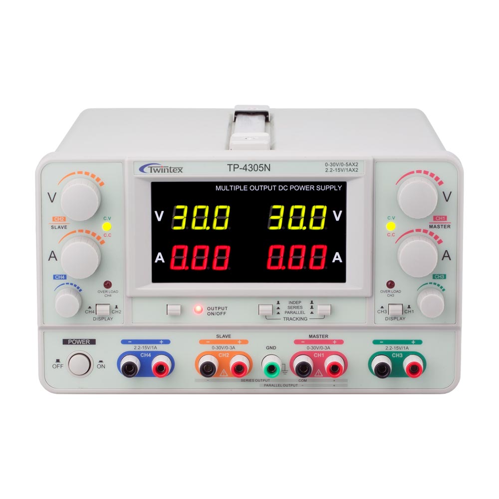 TP4000N Series Laboratory Regulated Linear Quad Output 4-Channel DC Power Supply